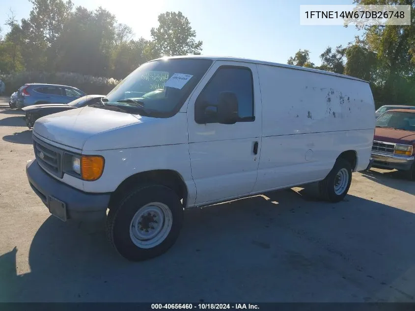 2007 Ford E-150 Commercial/Recreational VIN: 1FTNE14W67DB26748 Lot: 40656460