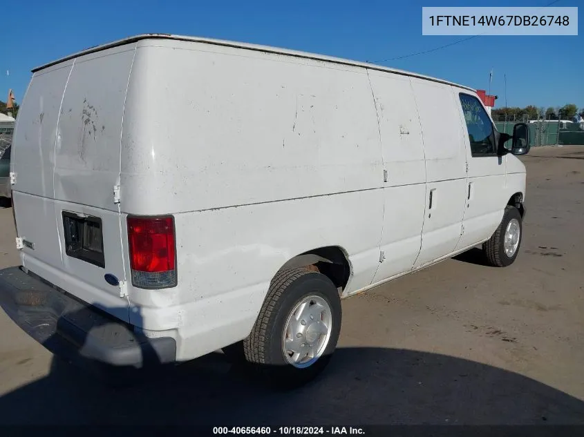 2007 Ford E-150 Commercial/Recreational VIN: 1FTNE14W67DB26748 Lot: 40656460