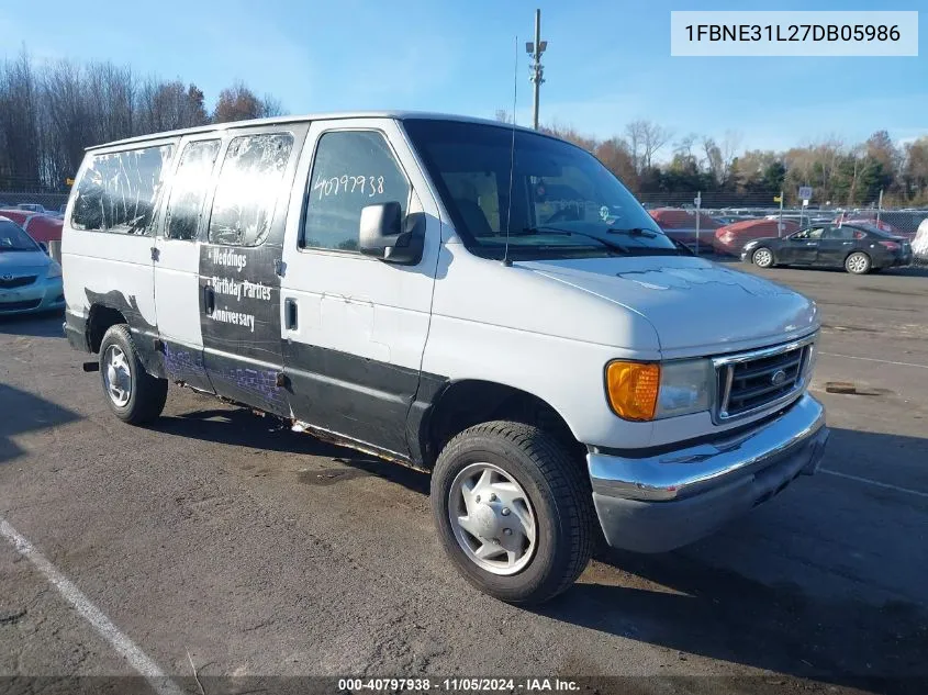 2007 Ford E-350 Super Duty Xl/Xlt VIN: 1FBNE31L27DB05986 Lot: 40797938