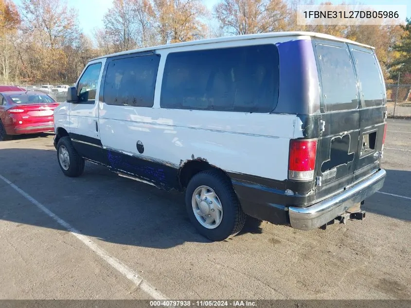 2007 Ford E-350 Super Duty Xl/Xlt VIN: 1FBNE31L27DB05986 Lot: 40797938