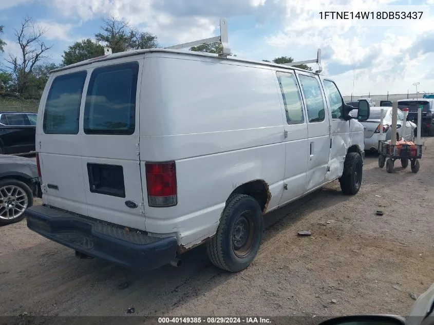 2008 Ford E-150 Commercial/Recreational VIN: 1FTNE14W18DB53437 Lot: 40149385