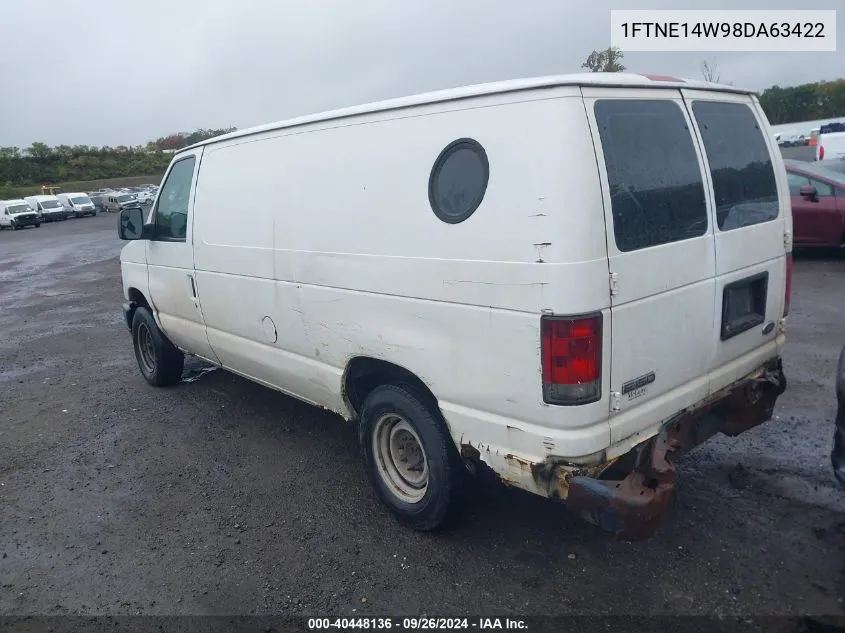 2008 Ford E-150 Commercial/Recreational VIN: 1FTNE14W98DA63422 Lot: 40448136