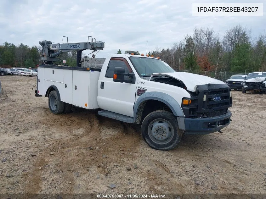 1FDAF57R28EB43207 2008 Ford F-550 Chassis Xl/Xlt