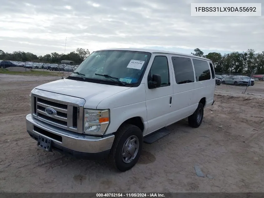 2009 Ford E-350 Super Duty Xl/Xlt VIN: 1FBSS31LX9DA55692 Lot: 40752154