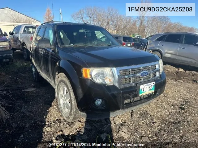 2012 Ford Escape Limited V6 VIN: 1FMCU9DG2CKA25208 Lot: 20181277