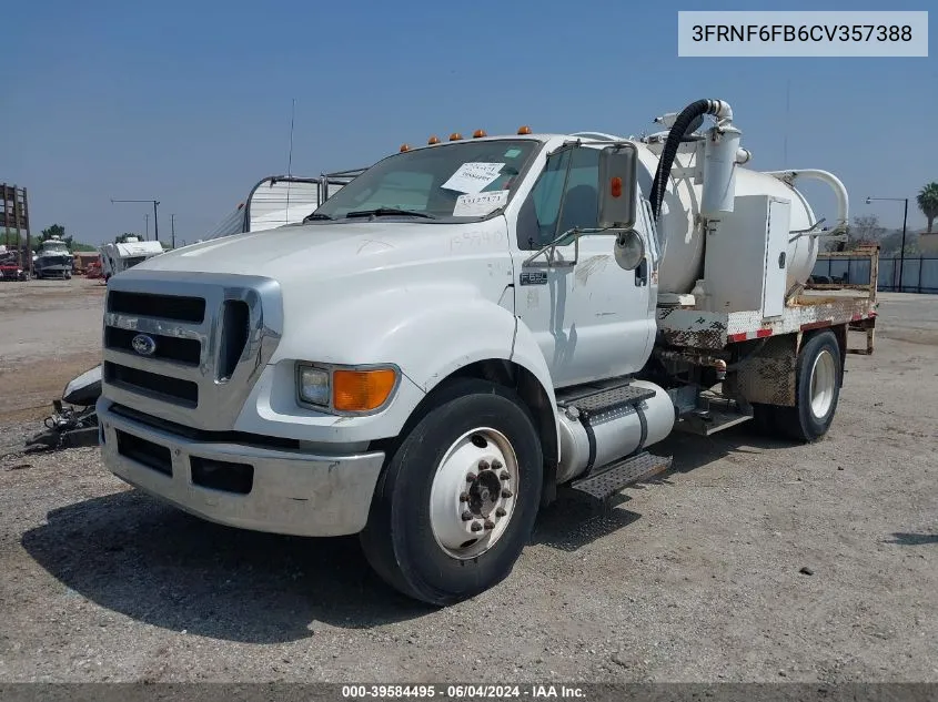 3FRNF6FB6CV357388 2012 Ford F-650 Xl/Xlt