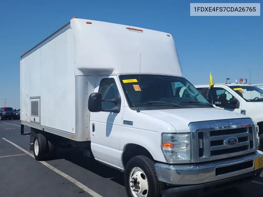 2012 Ford E-450 Cutaway VIN: 1FDXE4FS7CDA26765 Lot: 40454144