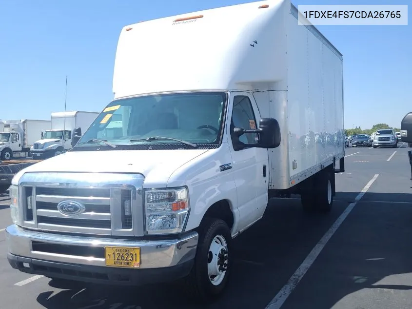 2012 Ford E-450 Cutaway VIN: 1FDXE4FS7CDA26765 Lot: 40454144