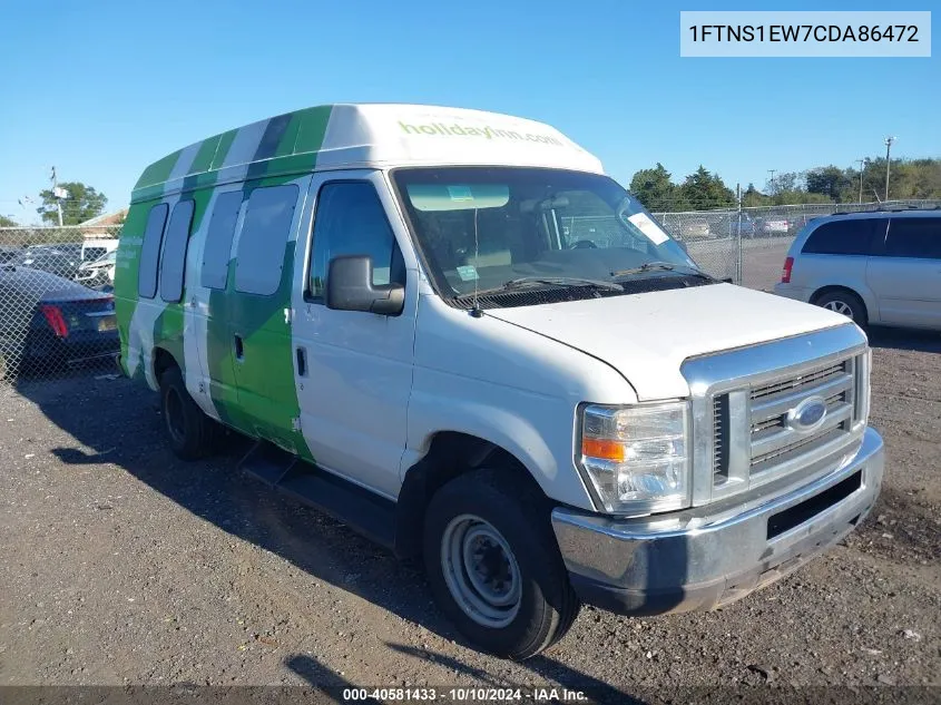 2012 Ford E-150 Commercial VIN: 1FTNS1EW7CDA86472 Lot: 40581433