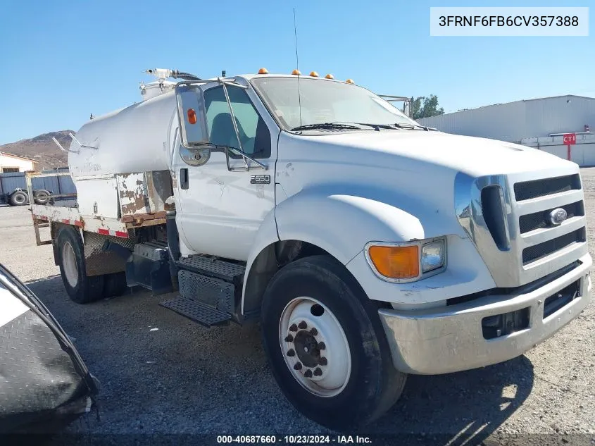 2012 Ford F-650 Xl/Xlt VIN: 3FRNF6FB6CV357388 Lot: 40687660