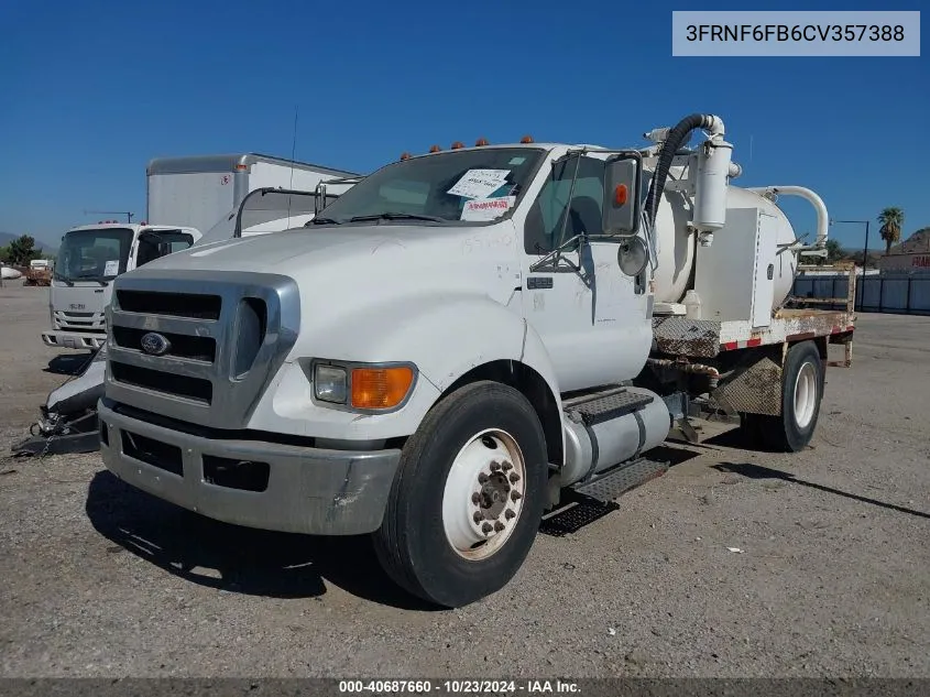 2012 Ford F-650 Xl/Xlt VIN: 3FRNF6FB6CV357388 Lot: 40687660