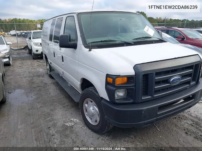 2012 Ford E-150 Commercial VIN: 1FTNE1EW2CDA86239 Lot: 40851349