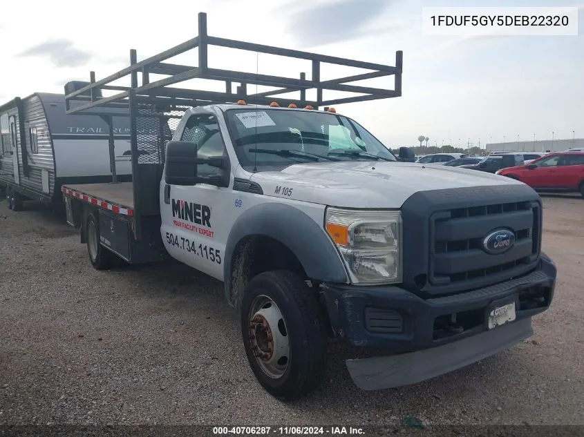 2013 Ford F-550 Chassis Xl VIN: 1FDUF5GY5DEB22320 Lot: 40706287