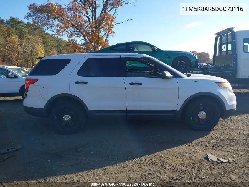 1FM5K8AR5DGC73116 2013 Ford Utility Police Interceptor