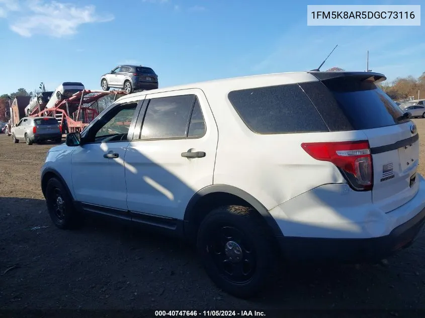 1FM5K8AR5DGC73116 2013 Ford Utility Police Interceptor