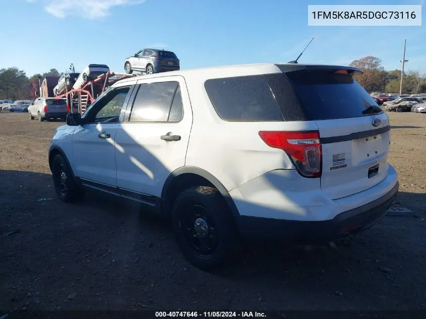 2013 Ford Utility Police Interceptor VIN: 1FM5K8AR5DGC73116 Lot: 40747646