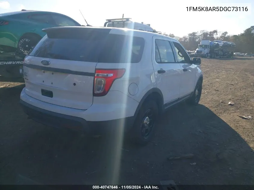 1FM5K8AR5DGC73116 2013 Ford Utility Police Interceptor