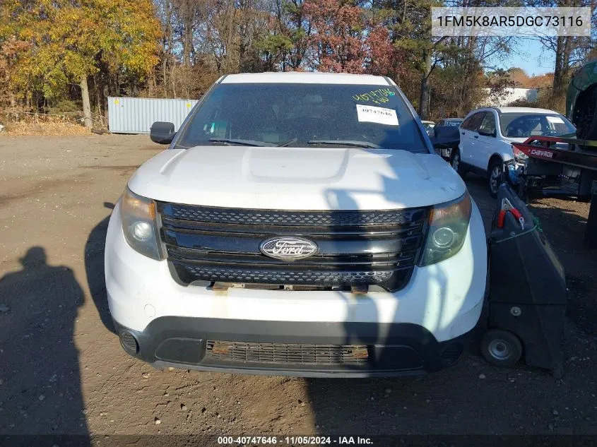 1FM5K8AR5DGC73116 2013 Ford Utility Police Interceptor