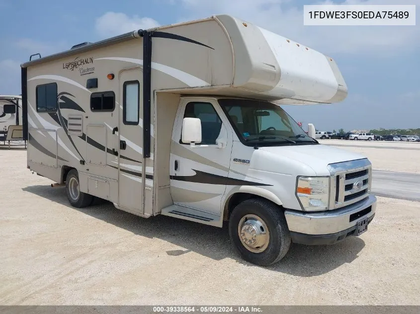 2014 Ford E-350 Cutaway VIN: 1FDWE3FS0EDA75489 Lot: 39338564