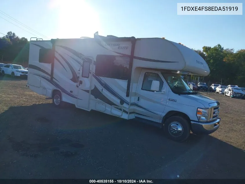 2014 Ford E-450 Cutaway VIN: 1FDXE4FS8EDA51919 Lot: 40535155