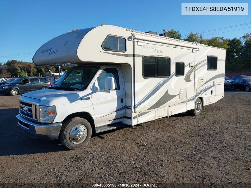 2014 Ford E-450 Cutaway VIN: 1FDXE4FS8EDA51919 Lot: 40535155