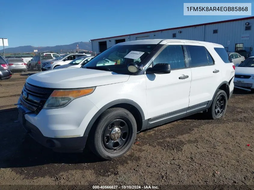 2014 Ford Utility Police Interceptor VIN: 1FM5K8AR4EGB85868 Lot: 40566627