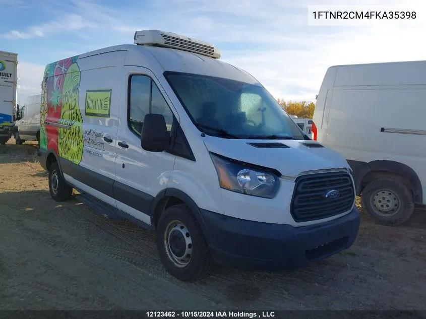 2015 Ford Transit-250 VIN: 1FTNR2CM4FKA35398 Lot: 12123462