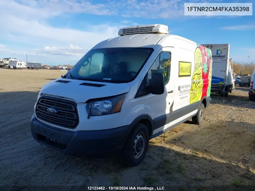 2015 Ford Transit-250 VIN: 1FTNR2CM4FKA35398 Lot: 12123462