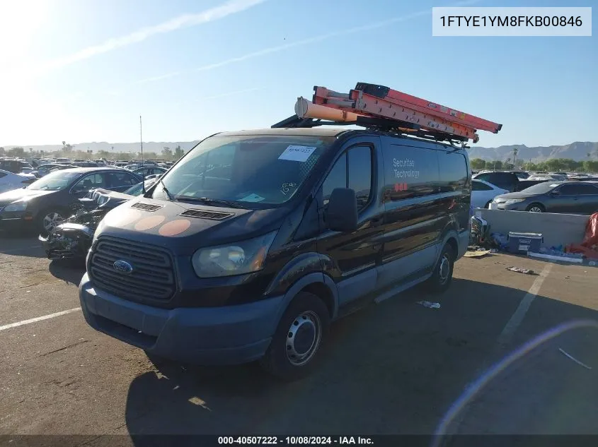 2015 Ford Transit-150 VIN: 1FTYE1YM8FKB00846 Lot: 40507222