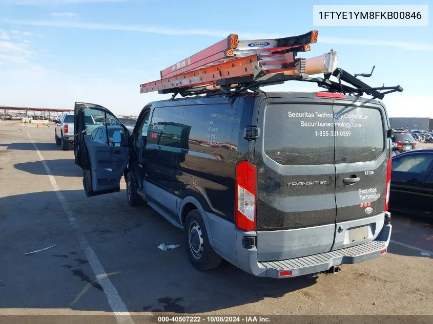 2015 Ford Transit-150 VIN: 1FTYE1YM8FKB00846 Lot: 40507222