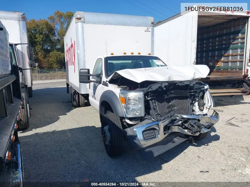 1FDUF5GY2FEB81036 2015 Ford F-550 Chassis Xl