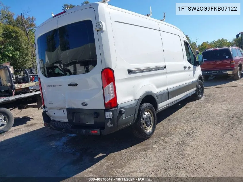 2015 Ford Transit-350 VIN: 1FTSW2CG9FKB07122 Lot: 40570547