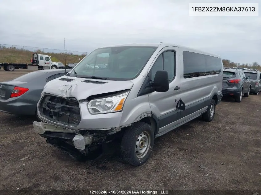 2016 Ford Transit-350 Xlt VIN: 1FBZX2ZM8GKA37613 Lot: 12138246