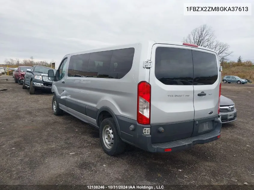 2016 Ford Transit-350 Xlt VIN: 1FBZX2ZM8GKA37613 Lot: 12138246