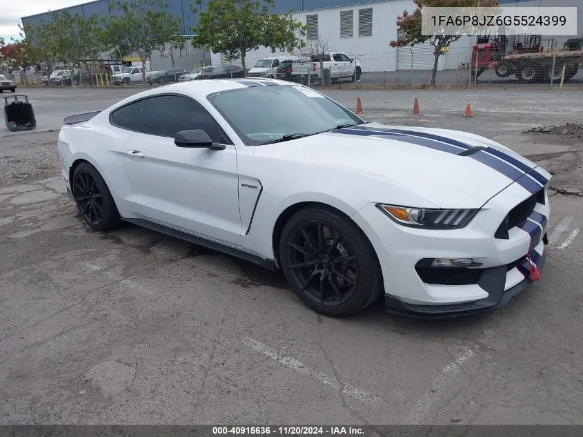 2016 Ford Shelby Gt350 VIN: 1FA6P8JZ6G5524399 Lot: 40915636