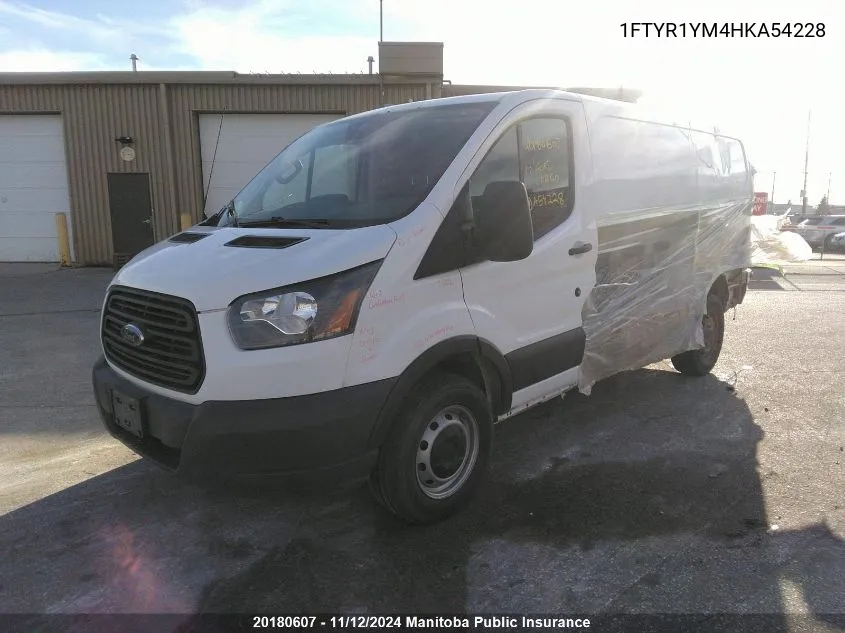 2017 Ford Transit 250 Wb 130 Cargo Van VIN: 1FTYR1YM4HKA54228 Lot: 20180607