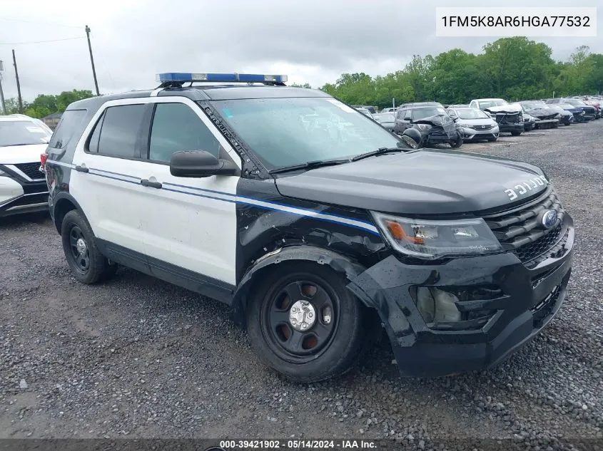 2017 Ford Utility Police Interceptor VIN: 1FM5K8AR6HGA77532 Lot: 39421902