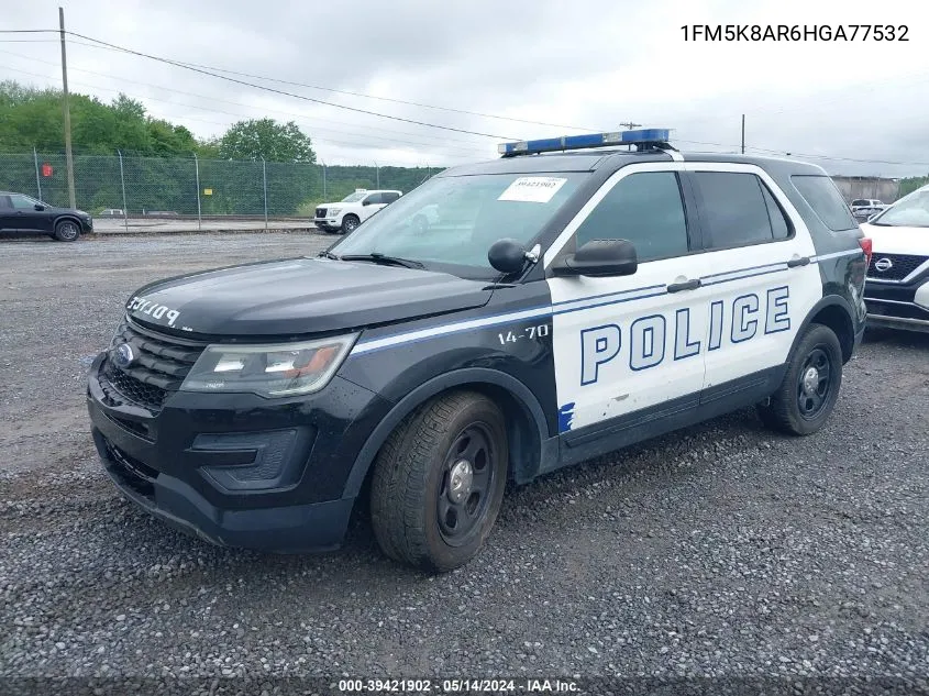 1FM5K8AR6HGA77532 2017 Ford Utility Police Interceptor