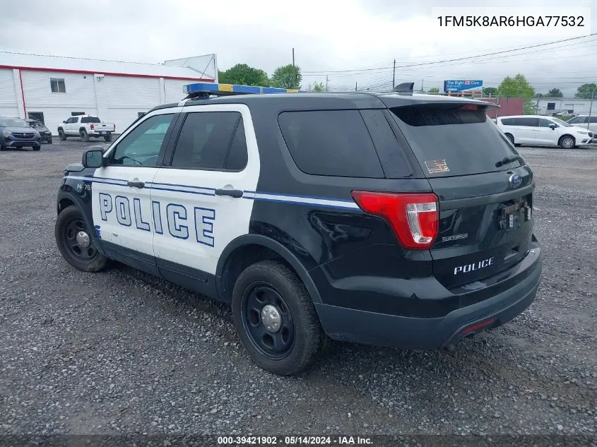 1FM5K8AR6HGA77532 2017 Ford Utility Police Interceptor