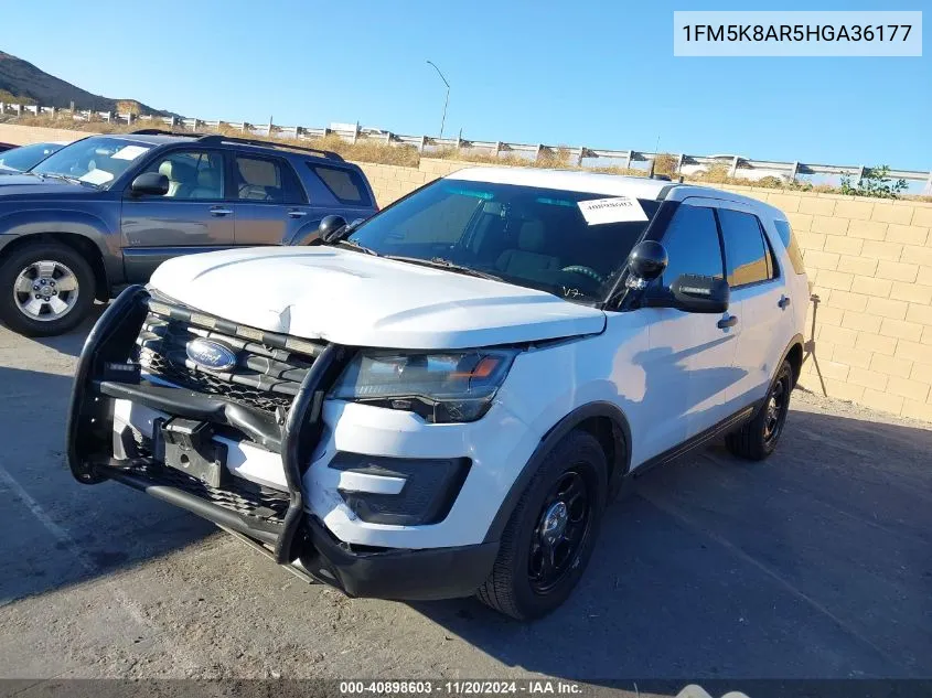 2017 Ford Utility Police Interceptor VIN: 1FM5K8AR5HGA36177 Lot: 40898603