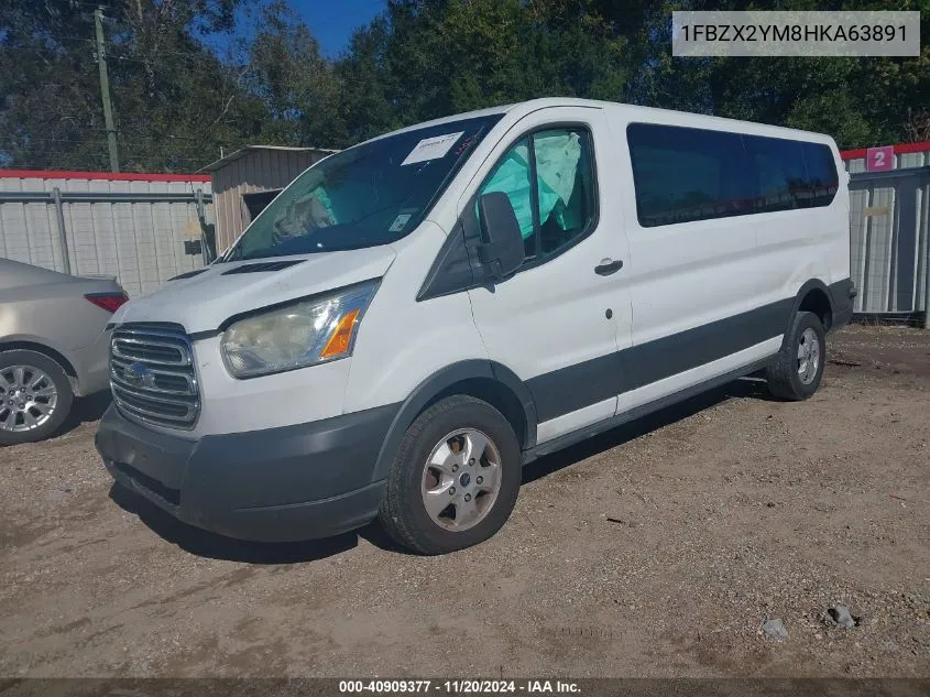 2017 Ford Transit-350 Xlt VIN: 1FBZX2YM8HKA63891 Lot: 40909377