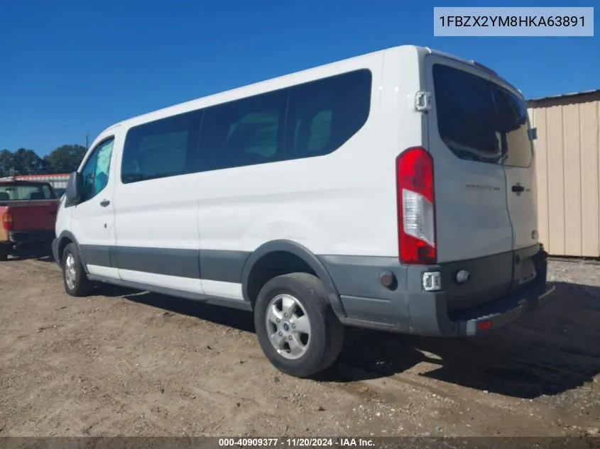 2017 Ford Transit-350 Xlt VIN: 1FBZX2YM8HKA63891 Lot: 40909377