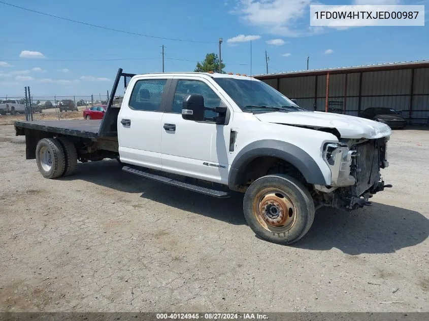 2018 Ford F-450 Chassis Xl VIN: 1FD0W4HTXJED00987 Lot: 40124945