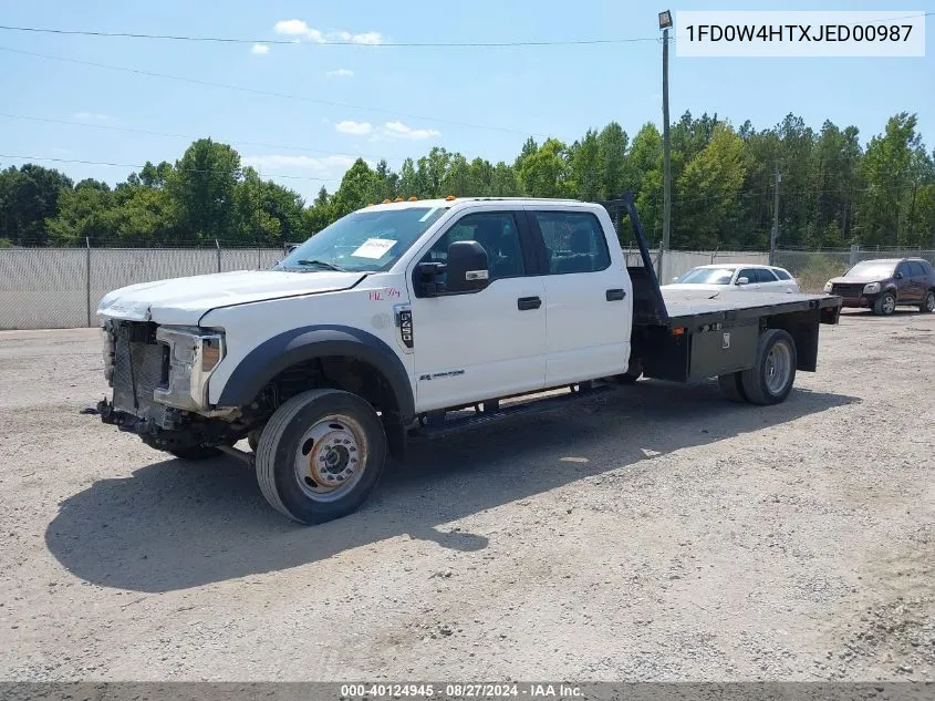 1FD0W4HTXJED00987 2018 Ford F-450 Chassis Xl