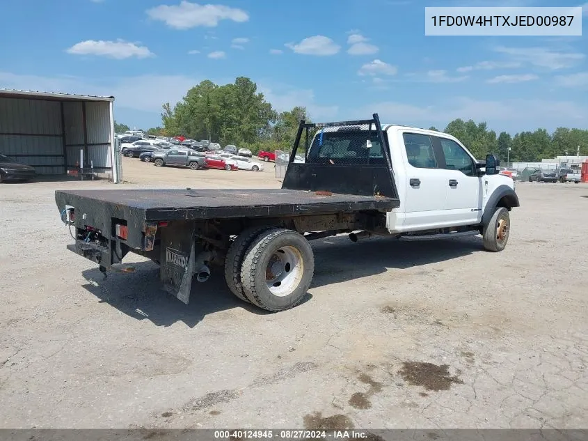 1FD0W4HTXJED00987 2018 Ford F-450 Chassis Xl