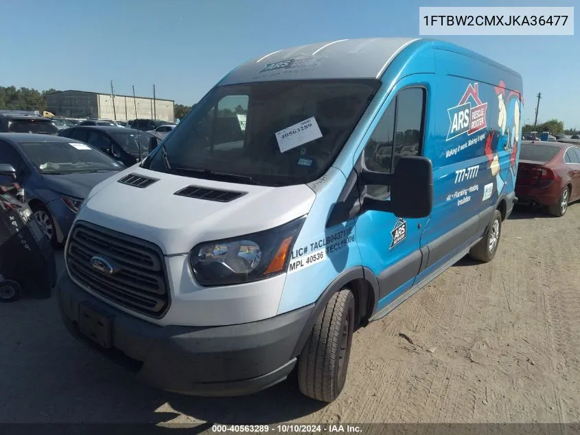 1FTBW2CMXJKA36477 2018 Ford Transit-350