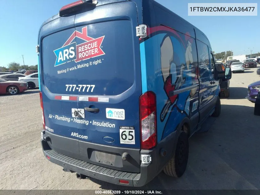 1FTBW2CMXJKA36477 2018 Ford Transit-350