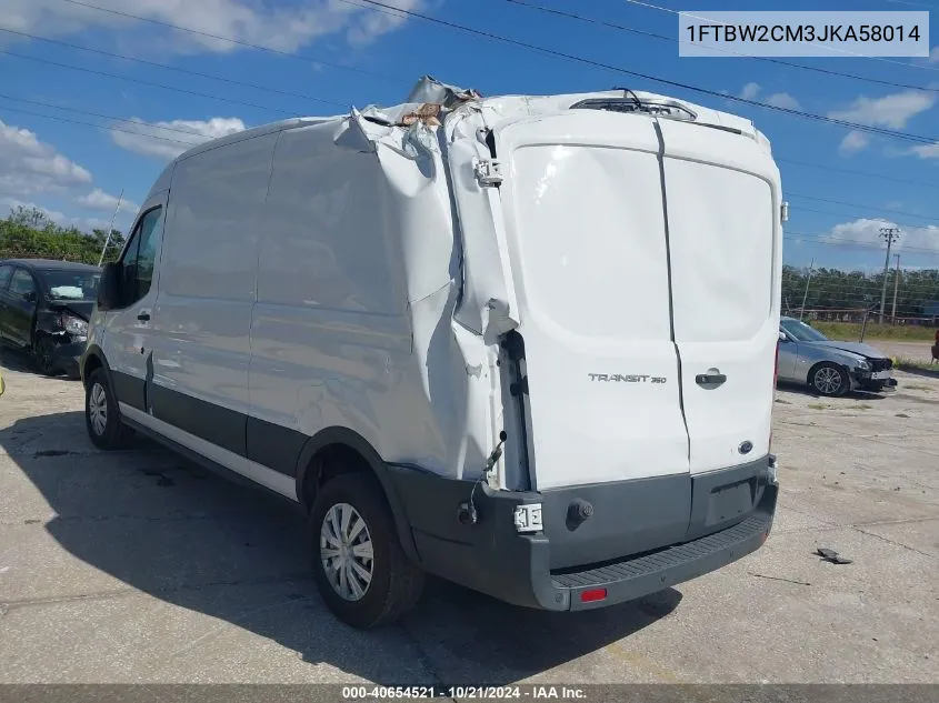 1FTBW2CM3JKA58014 2018 Ford Transit-350