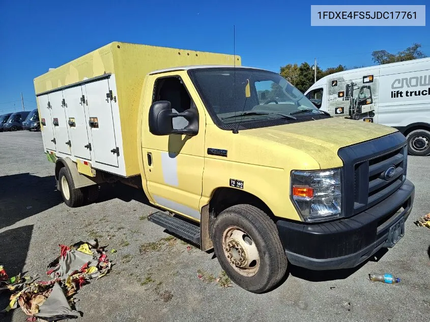 2018 Ford E-450 Cutaway E450 Super Duty Cutwy Van VIN: 1FDXE4FS5JDC17761 Lot: 40654957