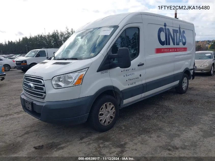 2018 Ford Transit-150 VIN: 1FTYE2CM2JKA16480 Lot: 40839517